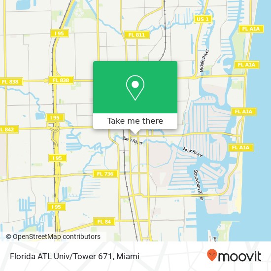 Florida ATL Univ/Tower 671 map