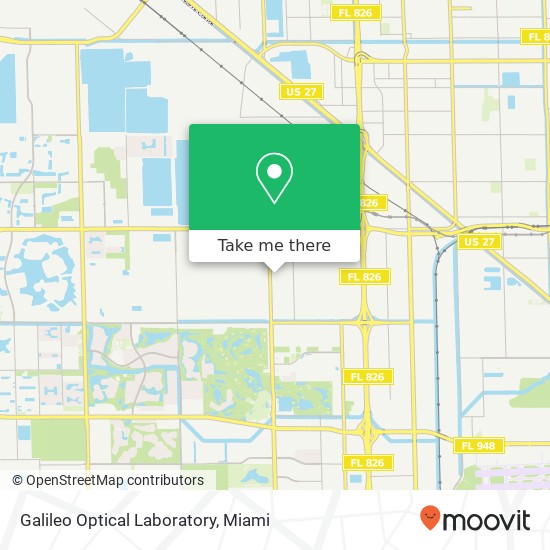 Galileo Optical Laboratory map