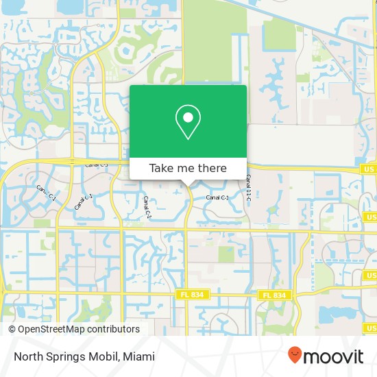 North Springs Mobil map