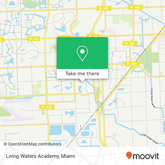 Mapa de Living Waters Academy