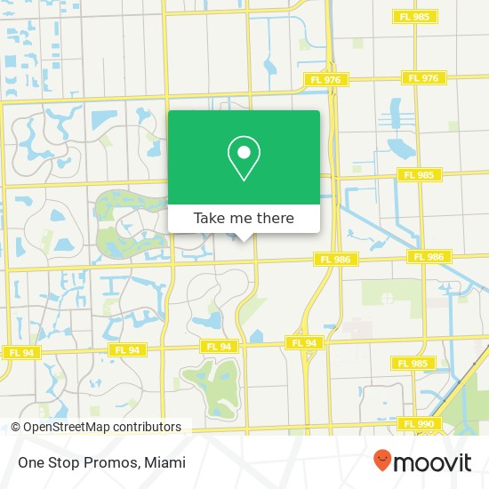 Mapa de One Stop Promos