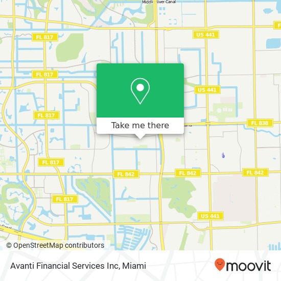 Avanti Financial Services Inc map