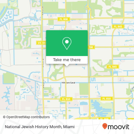 Mapa de National Jewish History Month