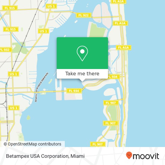 Betampex USA Corporation map