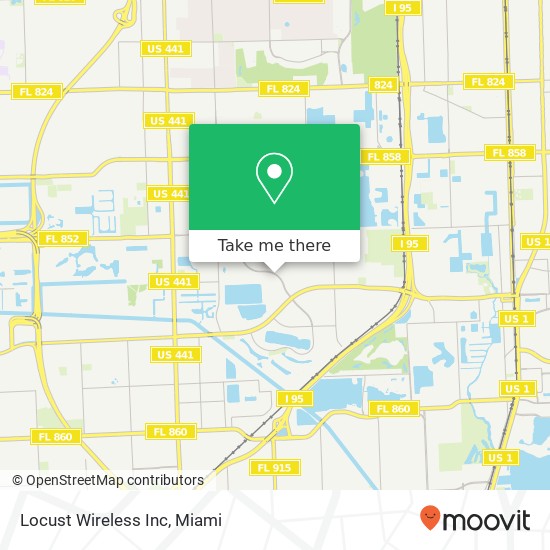 Locust Wireless Inc map