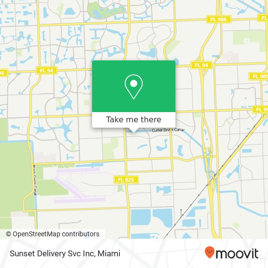 Sunset Delivery Svc Inc map