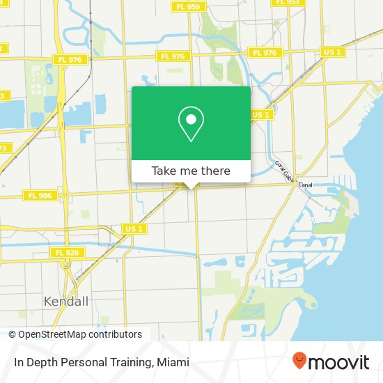 In Depth Personal Training map