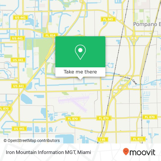 Mapa de Iron Mountain Information MGT