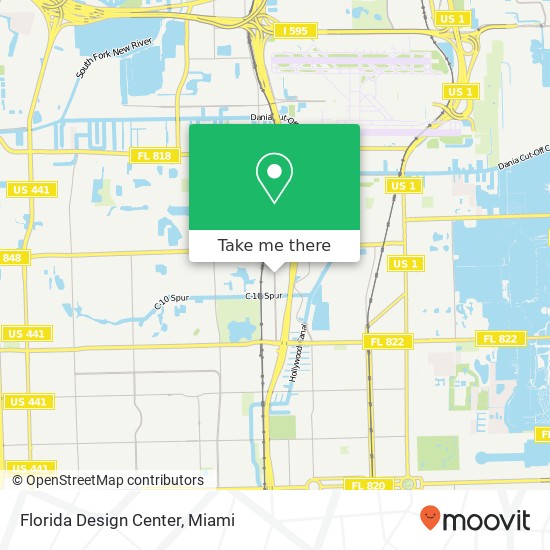 Florida Design Center map