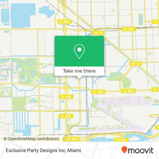 Mapa de Exclusive Party Designs Inc