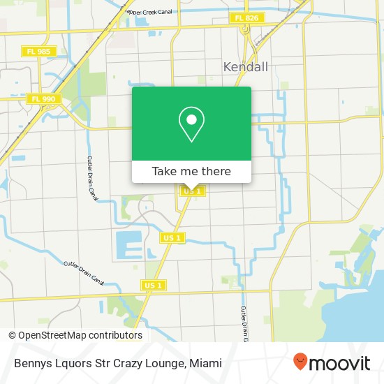 Mapa de Bennys Lquors Str Crazy Lounge