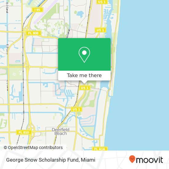 George Snow Scholarship Fund map