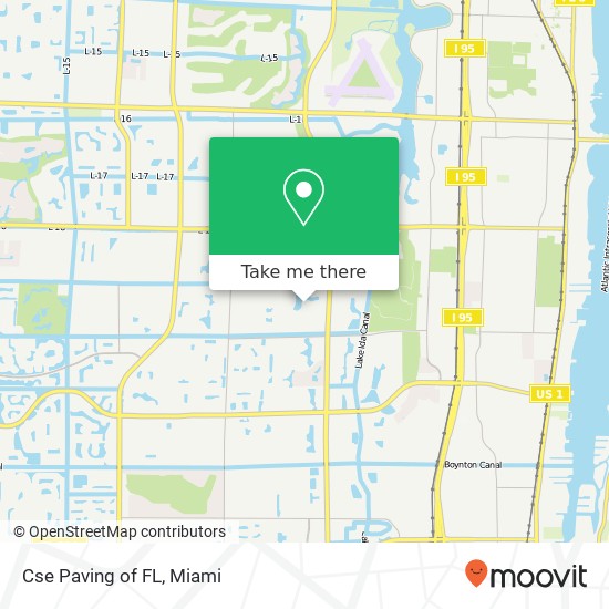 Mapa de Cse Paving of FL