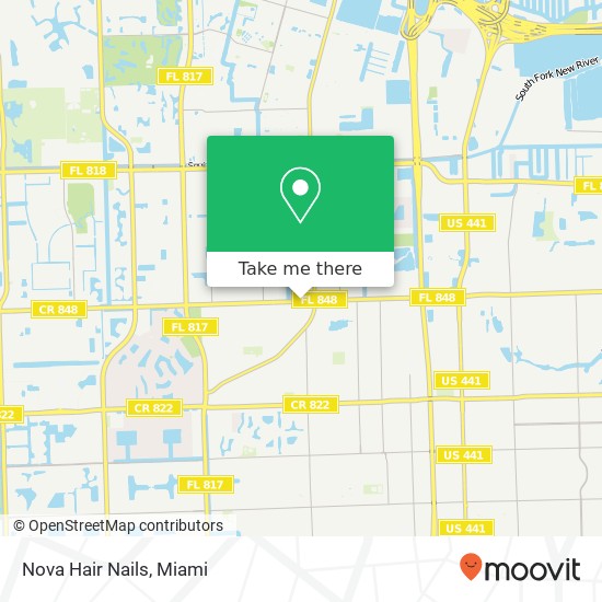 Nova Hair Nails map