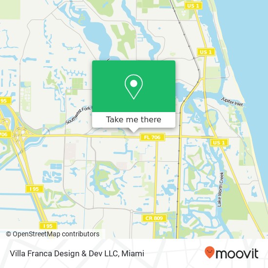 Villa Franca Design & Dev LLC map