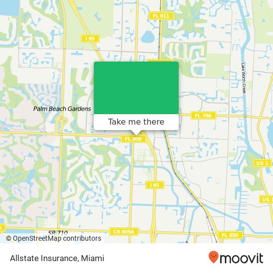 Mapa de Allstate Insurance