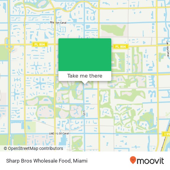 Mapa de Sharp Bros Wholesale Food