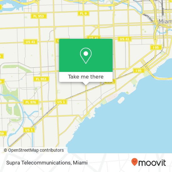 Mapa de Supra Telecommunications