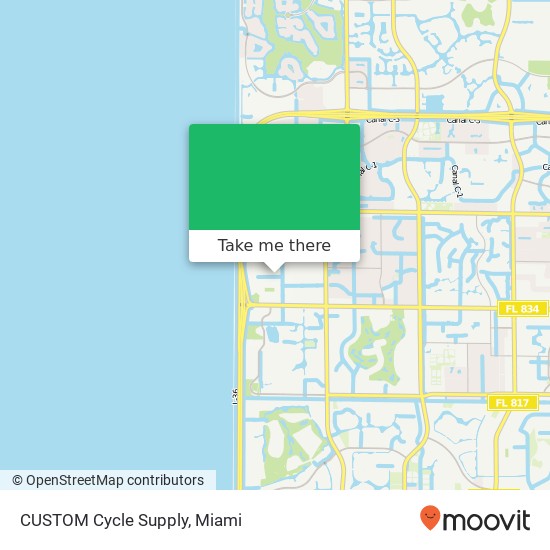 Mapa de CUSTOM Cycle Supply