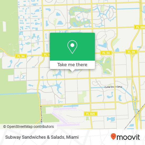 Subway Sandwiches & Salads map