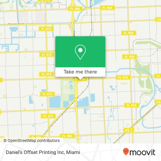 Mapa de Daniel's Offset Printing Inc