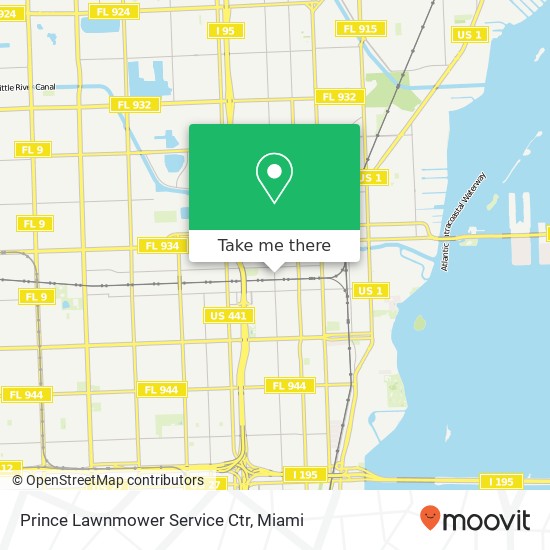 Mapa de Prince Lawnmower Service Ctr