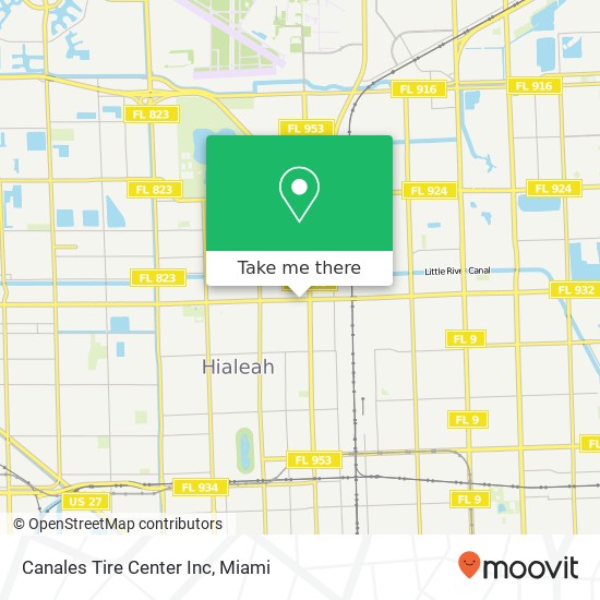 Canales Tire Center Inc map