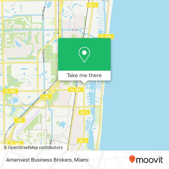 Amerivest Business Brokers map