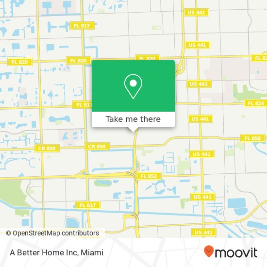 A Better Home Inc map
