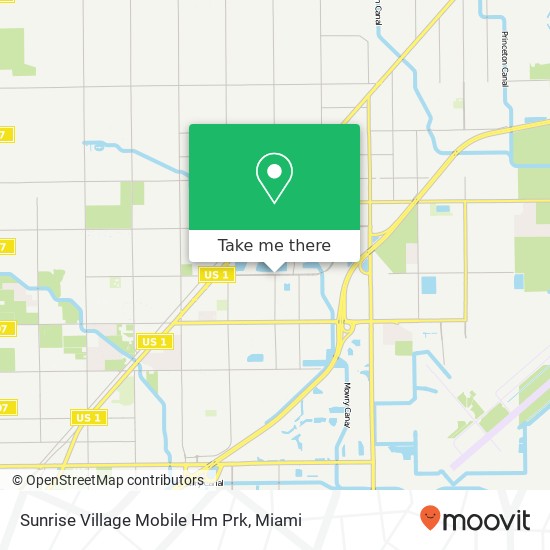 Sunrise Village Mobile Hm Prk map