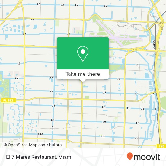 El 7 Mares Restaurant map
