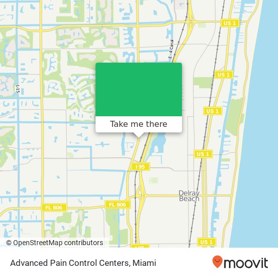 Mapa de Advanced Pain Control Centers