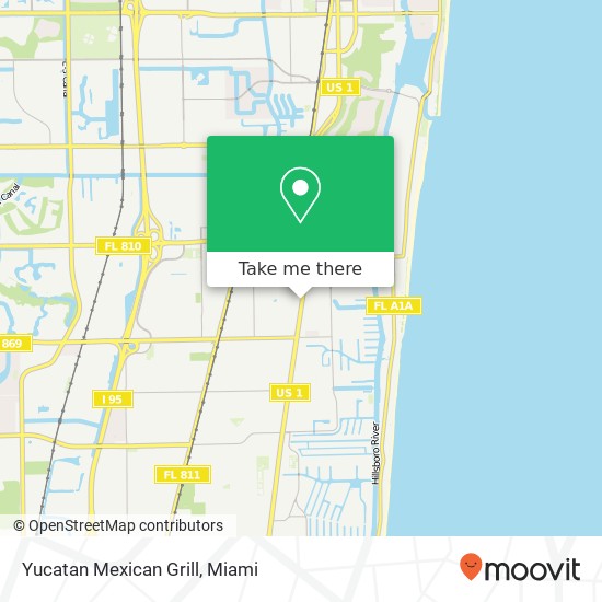 Yucatan Mexican Grill map