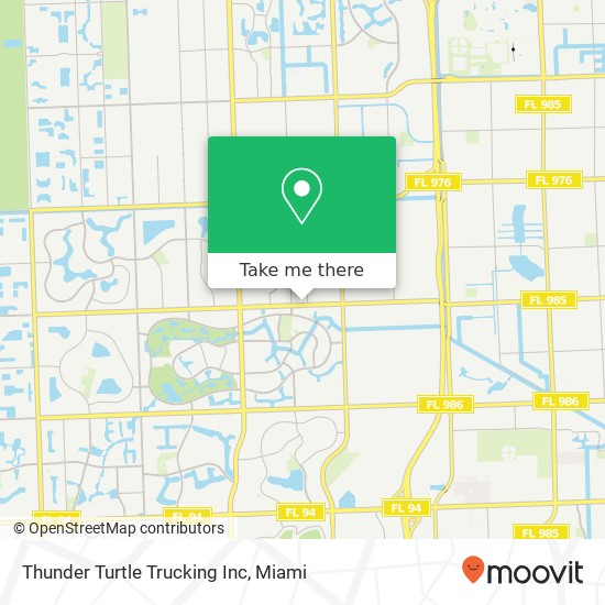 Mapa de Thunder Turtle Trucking Inc