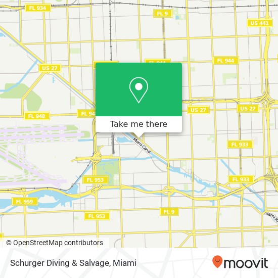 Mapa de Schurger Diving & Salvage