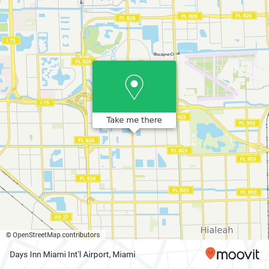 Mapa de Days Inn Miami Int'l Airport