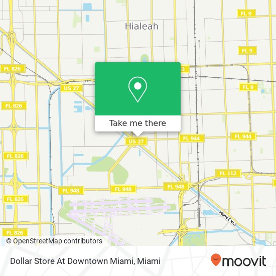 Mapa de Dollar Store At Downtown Miami