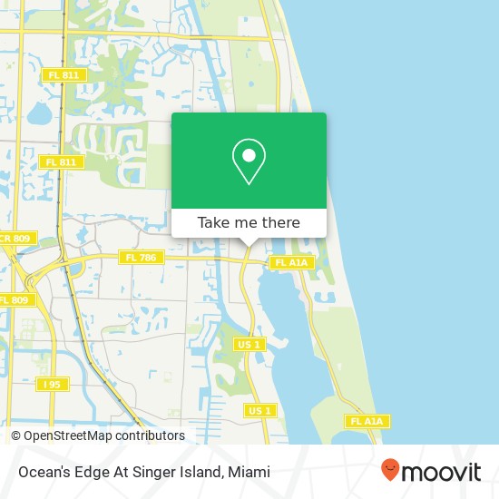 Mapa de Ocean's Edge At Singer Island