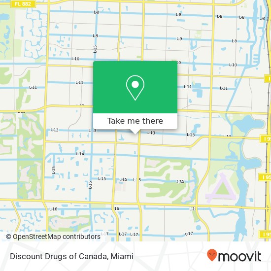 Discount Drugs of Canada map
