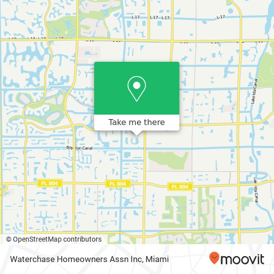 Waterchase Homeowners Assn Inc map