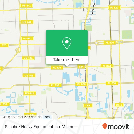 Sanchez Heavy Equipment Inc map