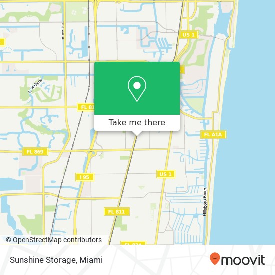 Sunshine Storage map