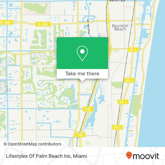 Lifestyles Of Palm Beach Inc map