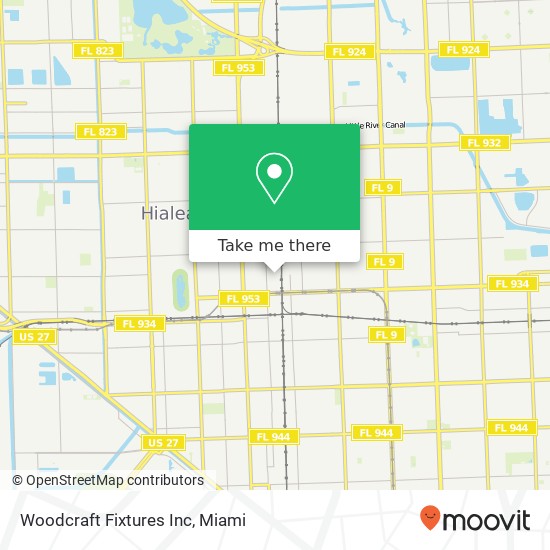 Woodcraft Fixtures Inc map