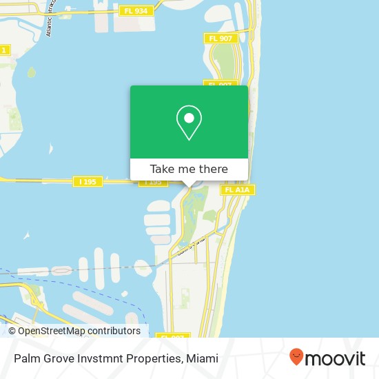 Palm Grove Invstmnt Properties map