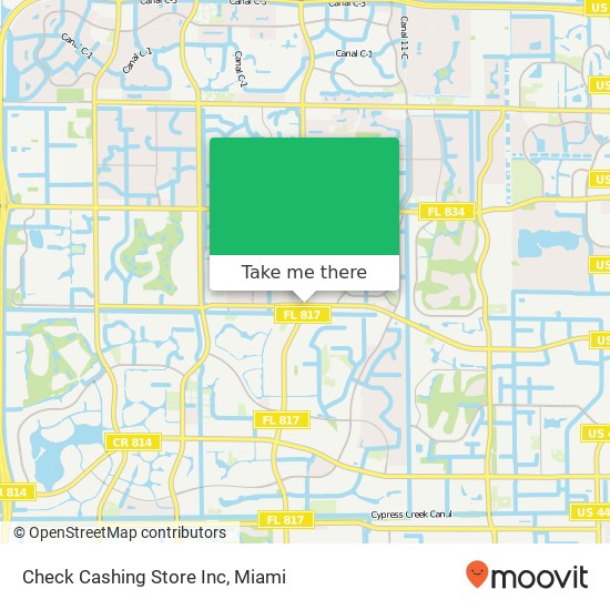 Mapa de Check Cashing Store Inc