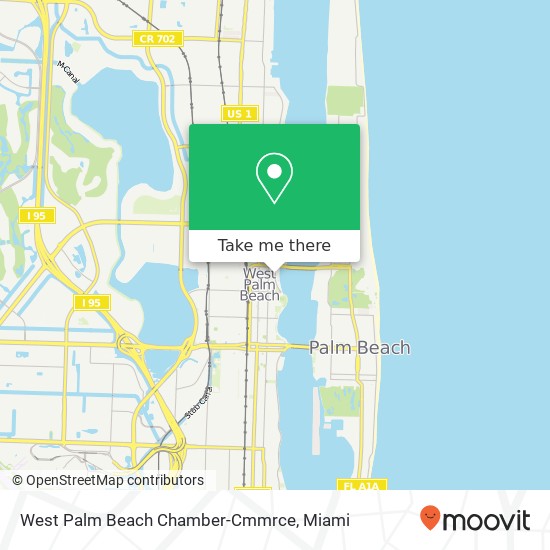 Mapa de West Palm Beach Chamber-Cmmrce