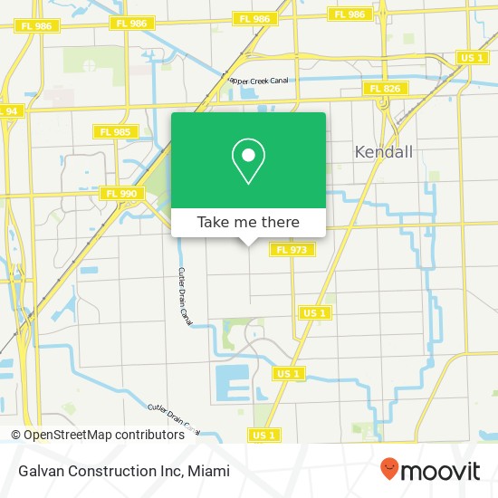 Galvan Construction Inc map