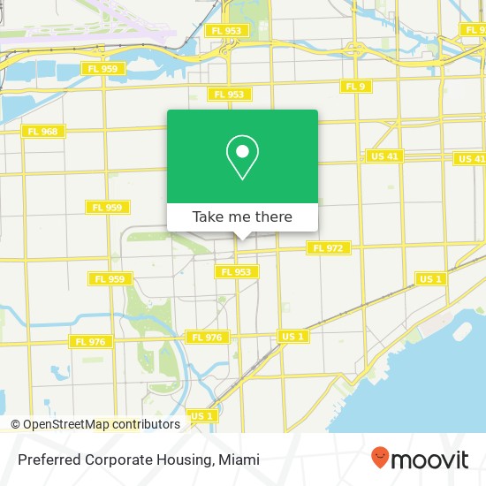 Mapa de Preferred Corporate Housing