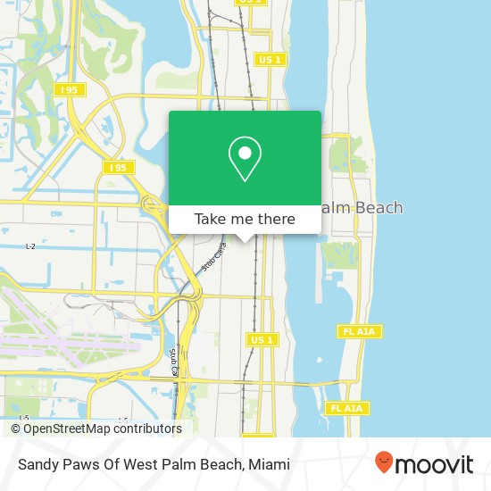 Mapa de Sandy Paws Of West Palm Beach